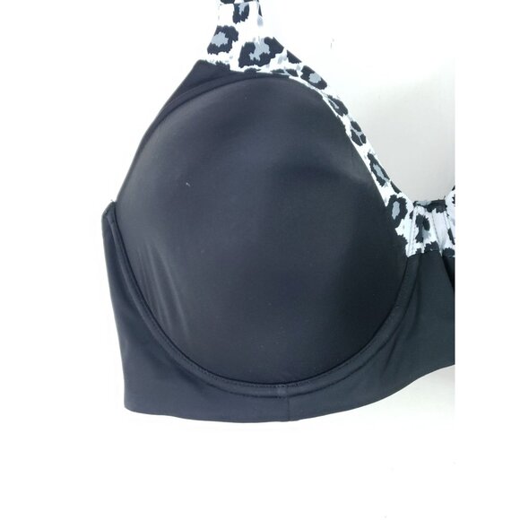 Brigitte Luxe Bra Size 40D Gray Leopard Tshirt Full Coverage Underwire - Picture 4 of 6